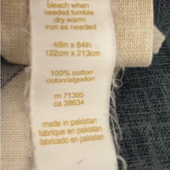 West Elm Chevron Curtains in Navy and White - Picture 4 of 5